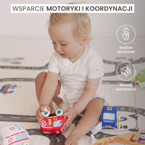 ZABAWKA EDUKACYJNA - AUTKA Z NAPĘDEM + MATA