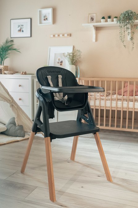 KRZESEŁKO DO KARMIENIA SMARTEE BLACK