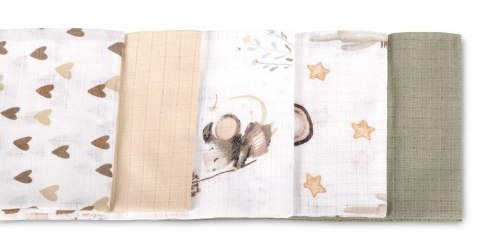 PIELUCHA TETRA 70X80 5-PACK MOUSE BEIGE