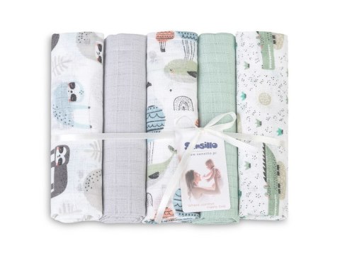 PIELUCHA TETRA 70X80 5-PACK ZOO GREEN