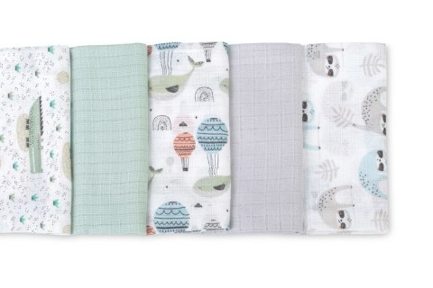 PIELUCHA TETRA 70X80 5-PACK ZOO GREEN