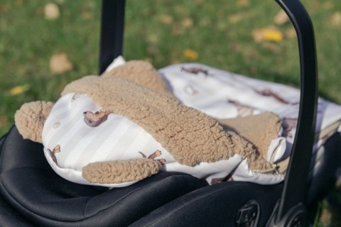 ŚPIWOREK DO FOTELIKA I WÓZKA GŁĘBOKIEGO 80X45 DOGS BEIGE