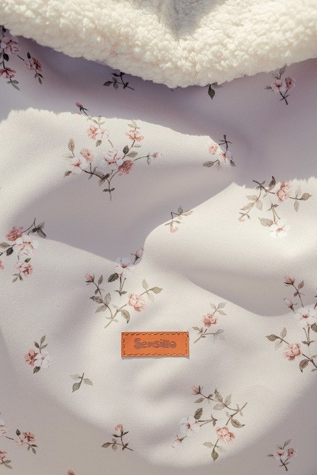 ŚPIWOREK DO FOTELIKA I WÓZKA GŁĘBOKIEGO 80X45 FLOWERS