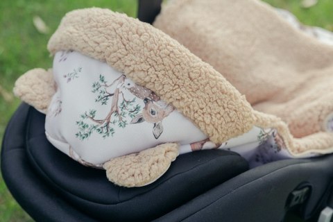 ŚPIWOREK DO FOTELIKA I WÓZKA GŁĘBOKIEGO 80X45 WOODLAND