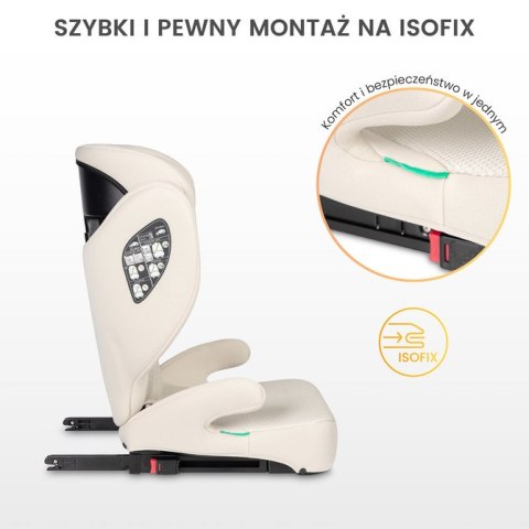 FOTELIK BREEZY FIX BEIGE (100-150cm)