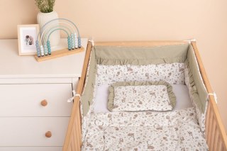 KOMPLET DO ŁÓŻECZKA BAWEŁNA FOREST BEIGE 75X95 25X35