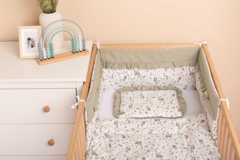 KOMPLET DO ŁÓŻECZKA BAWEŁNA FOREST BEIGE 75X95 25X35