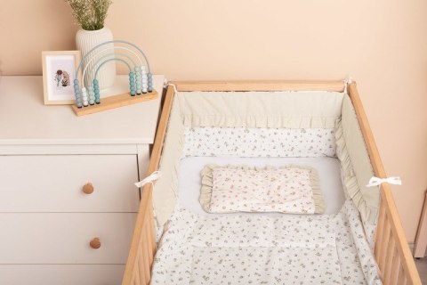KOMPLET DO ŁÓŻECZKA BAWEŁNA ROSE BEIGE 75X95 25X35