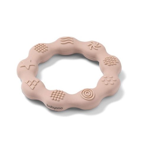 825/04 GRYZAK SILIKONOWY RING BEŻOWY