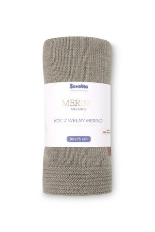 KOC MERINO MELANGE 90X75 DARK BEIGE