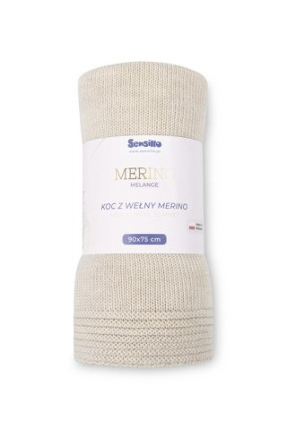 KOC MERINO MELANGE 90X75 LIGHT BEIGE