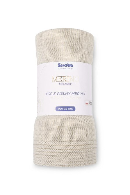 KOC MERINO MELANGE 90X75 LIGHT BEIGE