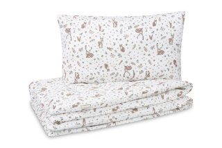 KOMPLET POŚCIELI 2 EL. BAWEŁNA FOREST BEIGE 100X135