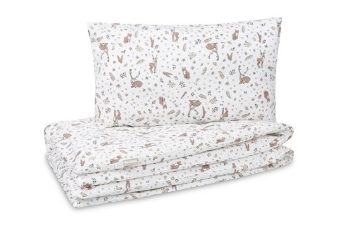 KOMPLET POŚCIELI 2 EL. BAWEŁNA FOREST BEIGE 100X135