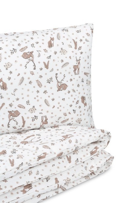 KOMPLET POŚCIELI 2 EL. BAWEŁNA FOREST BEIGE 100X135
