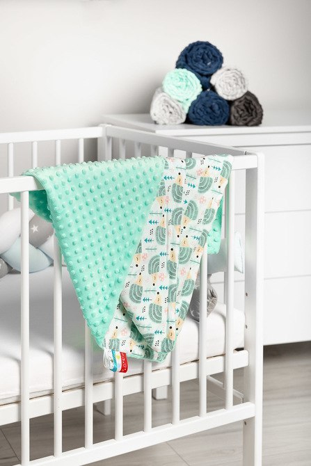 LEKKI KOCYK MINKY 75x100 JEŻYKI MIĘTA
