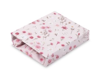 PRZEŚCIERADŁO DRUKOWANE BAWEŁNA BLOOM PINK 60X120