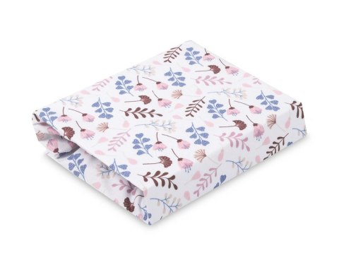 PRZEŚCIERADŁO DRUKOWANE BAWEŁNA TWIGS PINK 60X120