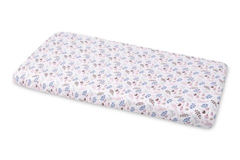 PRZEŚCIERADŁO DRUKOWANE BAWEŁNA TWIGS PINK 60X120