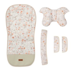 WKŁADKA DO WÓZKA DELUXE VELVET BLOOM BEIGE