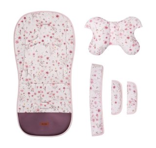 WKŁADKA DO WÓZKA DELUXE VELVET BLOOM PINK