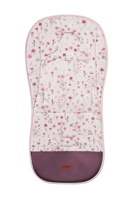 WKŁADKA DO WÓZKA DELUXE VELVET BLOOM PINK