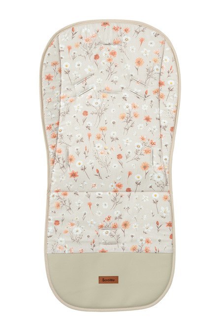 WKŁADKA DO WÓZKA VELVET BLOOM BEIGE