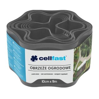Obżeże ogrodowe 10cmx9m grafitowe
