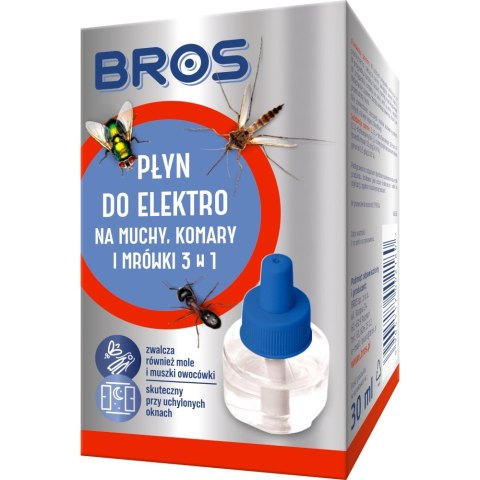 Płyn do Elektrofumigatora 3w1 na Muchy, Komary, Mrówki BROS (R)