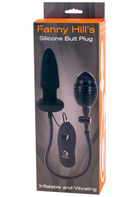 Fanny Hill Inflatable Buttplug Black Seven Creations