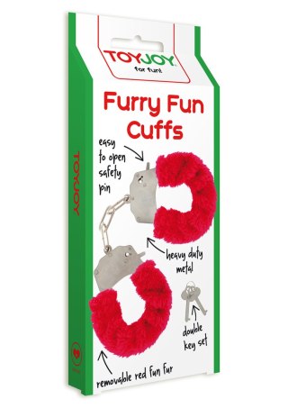 Furry Fun Cuffs Red TOYJOY