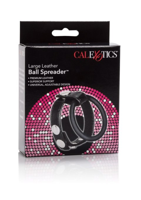Large Leather Ball Spreader Black CalExotics