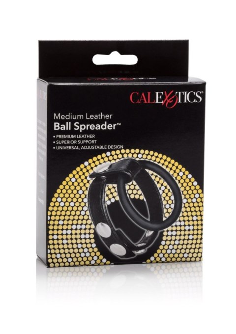 Medium Leather Ball Spreader Black CalExotics