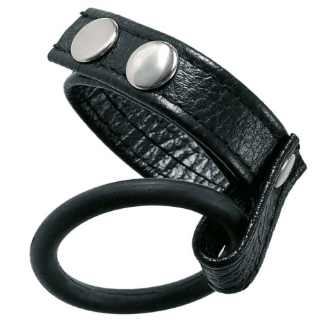 Medium Leather Ball Spreader Black CalExotics
