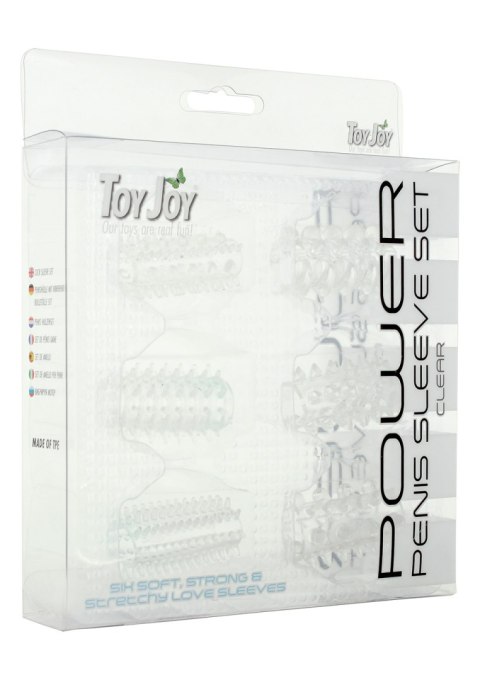 Power Penis Sleeve Set Transparent TOYJOY
