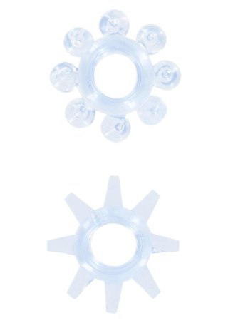 Power Stretchy Rings 2pcs Blue TOYJOY