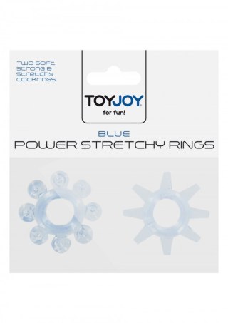 Power Stretchy Rings 2pcs Blue TOYJOY