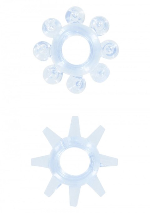 Power Stretchy Rings 2pcs Blue TOYJOY