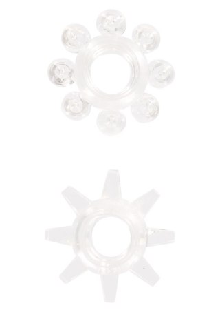 Power Stretchy Rings 2pcs Transparent TOYJOY