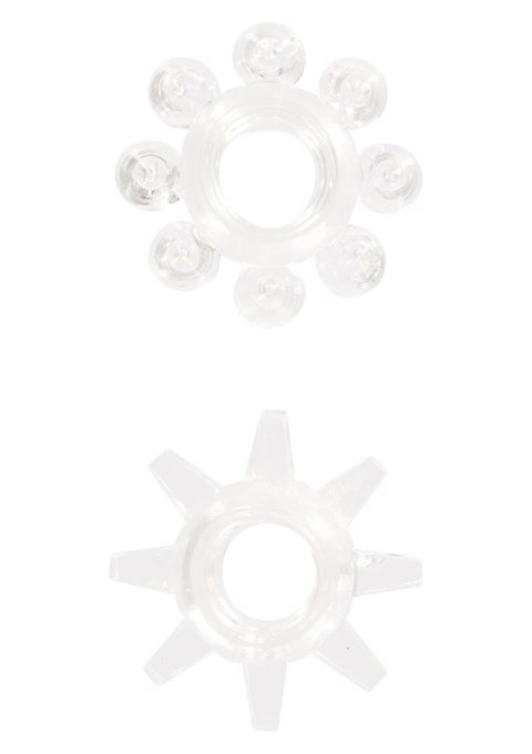 Power Stretchy Rings 2pcs Transparent TOYJOY
