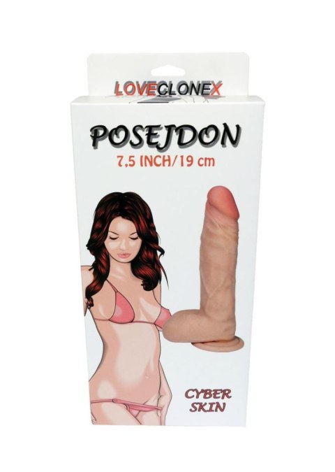 Dildo-POSEJDON-LOVECLONEX 7,5""""""""-flexible B - Series Real