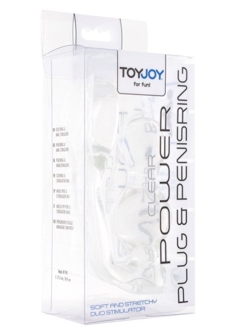 Power Plug & Penisring Transparent TOYJOY