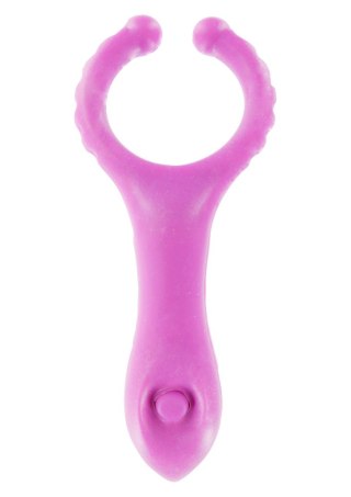 Vibrating Clit-Stim C-Ring Purple TOYJOY