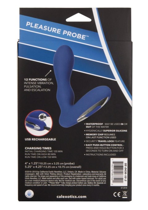 Eclipse Pleasure Probe Blue CalExotics