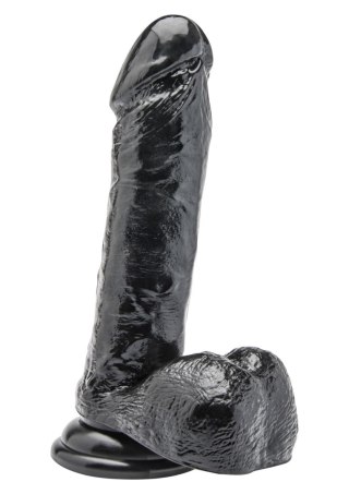Dildo 7 inch with Balls Black TOYJOY