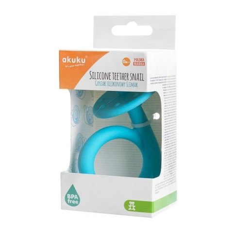 A0114 GRYZAK SILIKONOWY ŚLIMAK BLUE