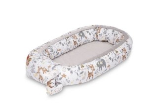 KOKON VELVET 80x45 BIAŁY LEŚNA PRZYGODA + PODUSZKA