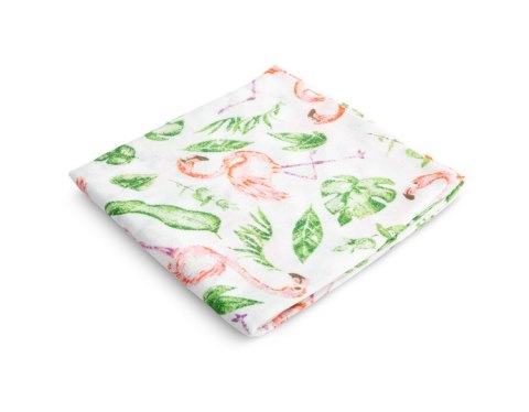 PIELUCHA MUŚLINOWA FLAMINGI 70x80