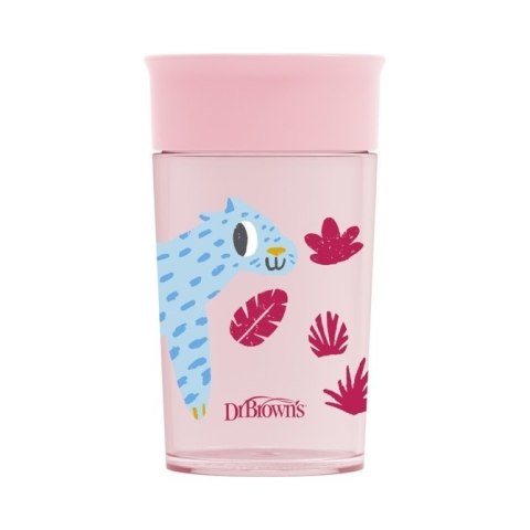 TC01093 KUBEK 360* PICIE JAK ZE SZKLANKI 300ML RÓŻOWY