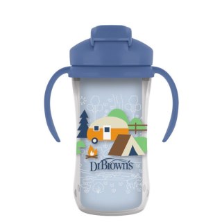 TC01202 KUBEK TERMICZNY ZE SŁOMKĄ 300ML 12+ NIEBIESKI